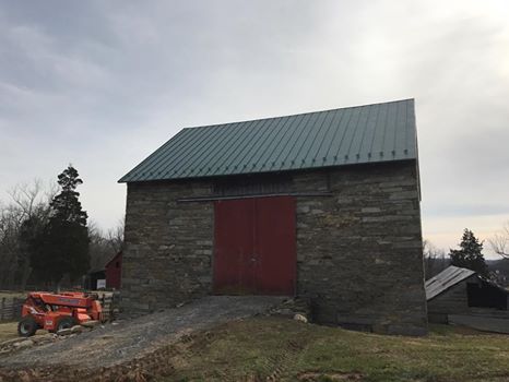 Forest Green Standing Seam – 1836 Historic Barn – Brookville, Maryland.